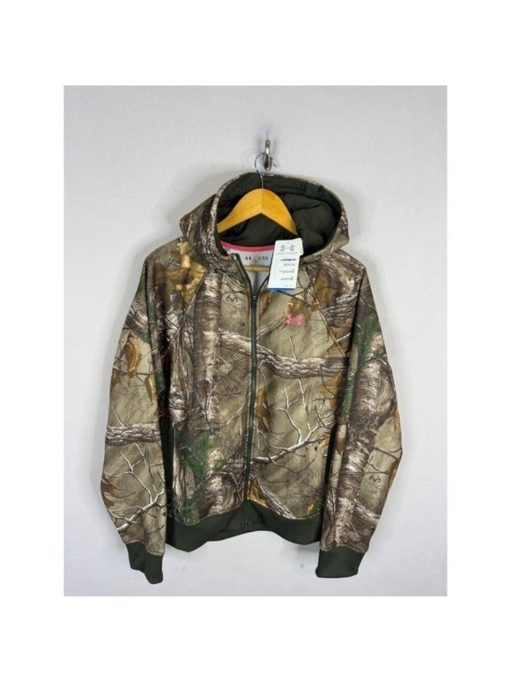 Under Armour Womens ColdGear Realtree Xtra Camo Full Zip Hoodie XL New